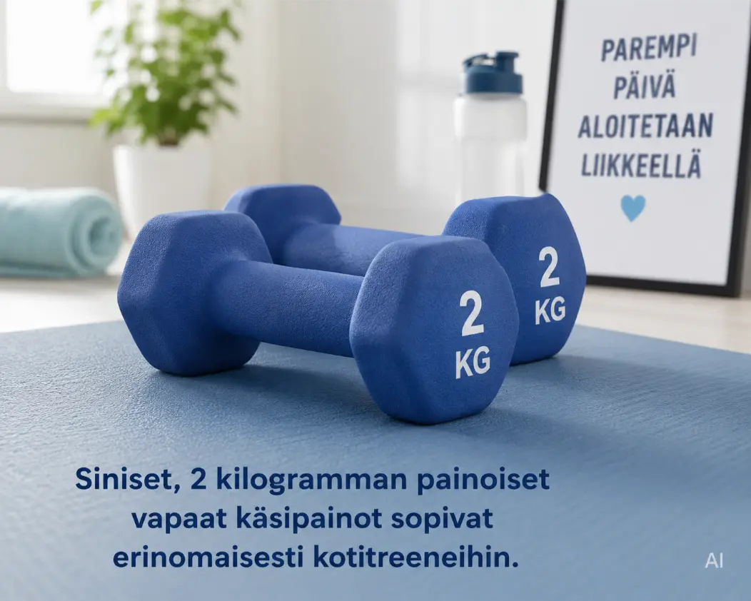 Siniset 2kg painot