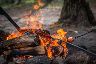 campfire, finland, lapland